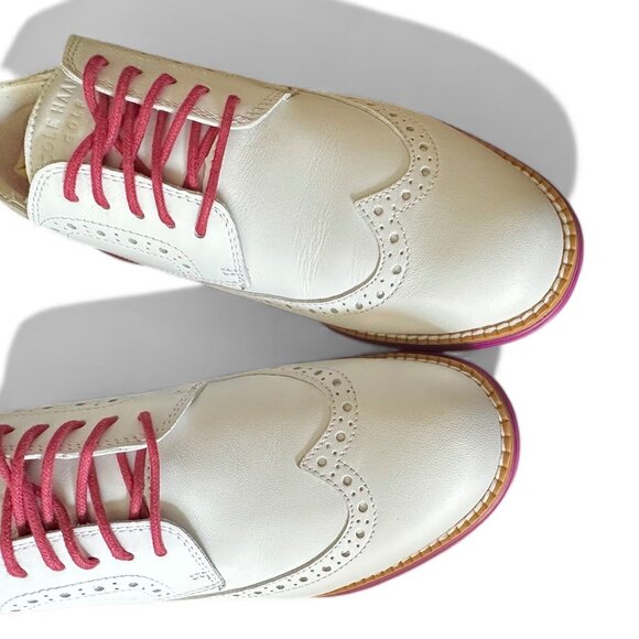 Cole Haan Zerogrand OG Wing Ox Leather Waterproof Golf Shoes Women’s 7 C Shortbr - Picture 4 of 11
